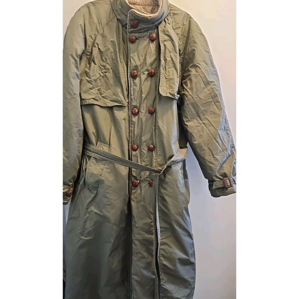 Women Long Winter Parka Trench Coat Cotton Shell Duck Down Fill Reversible SZ L